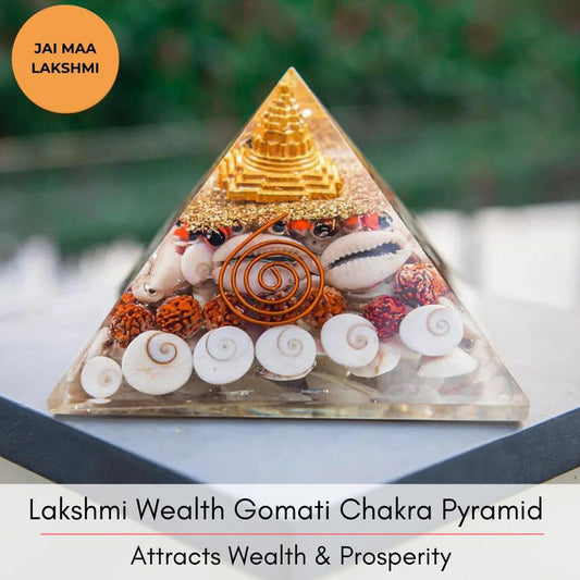 💎 Crystal Lakshmi Wealth Gomati Chakra Pyramid 💰| Free Shipping 🚚 & COD | 50% Off 🔥