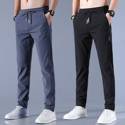 SwiFit™️ Elastic Men's Track Pants | Pack of 2