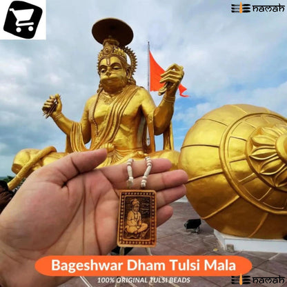 BAGESHWAR DHAM HANUMAN JI MALA WITH ORIGINAL TULSI BEADS - BUY 1 GET 1 FREE