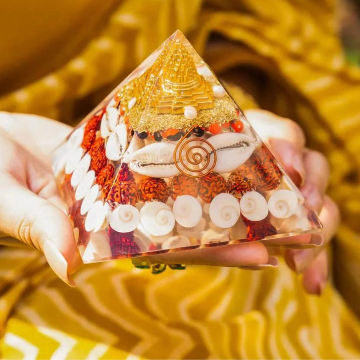 💎 Crystal Lakshmi Wealth Gomati Chakra Pyramid 💰| Free Shipping 🚚 & COD | 50% Off 🔥