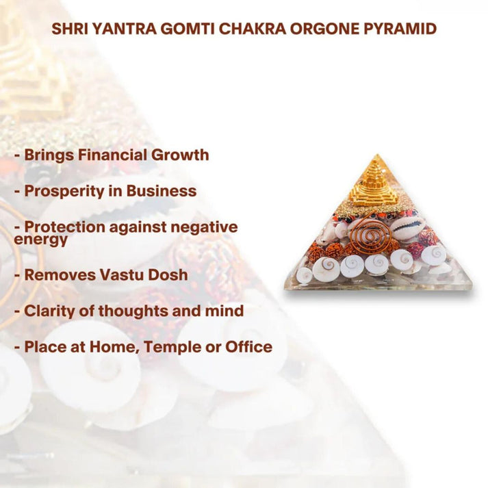 💎 Crystal Lakshmi Wealth Gomati Chakra Pyramid 💰| Free Shipping 🚚 & COD | 50% Off 🔥