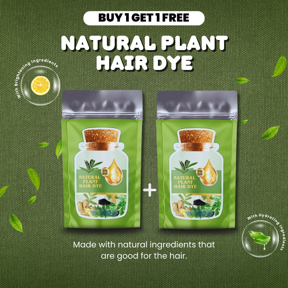 Natural Plant Hair Dye Pouch - BUY 1 GET 1 FREE